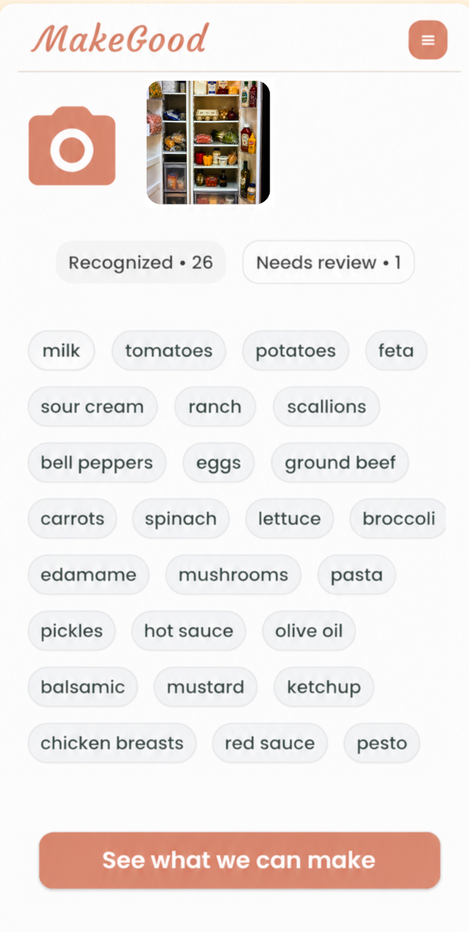 Recognition interface